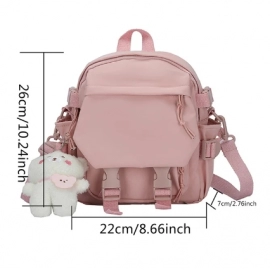 Fashion Kawaii Mini Backpack Women Shoulder Bag for Teenage Girls Multi-Function Small Bagpack Ladies Travle School Backpacks