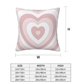 Y2k Pastel Heart Pillows Case Bedroom Home Decoration Pink Cute Tumblr 80s Vsco 70s Funny Memes Rainbow Baddie Trending Vintage