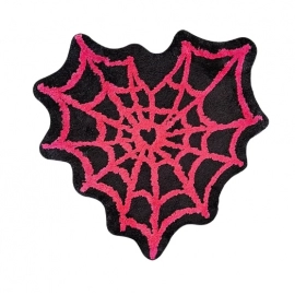 Spider Web Tufted Rug Doormat Carpet Tufted Rectangle Non-slip Bath Mat Soft Plush Fullfy Rug Home Decor Living Room Bedroom